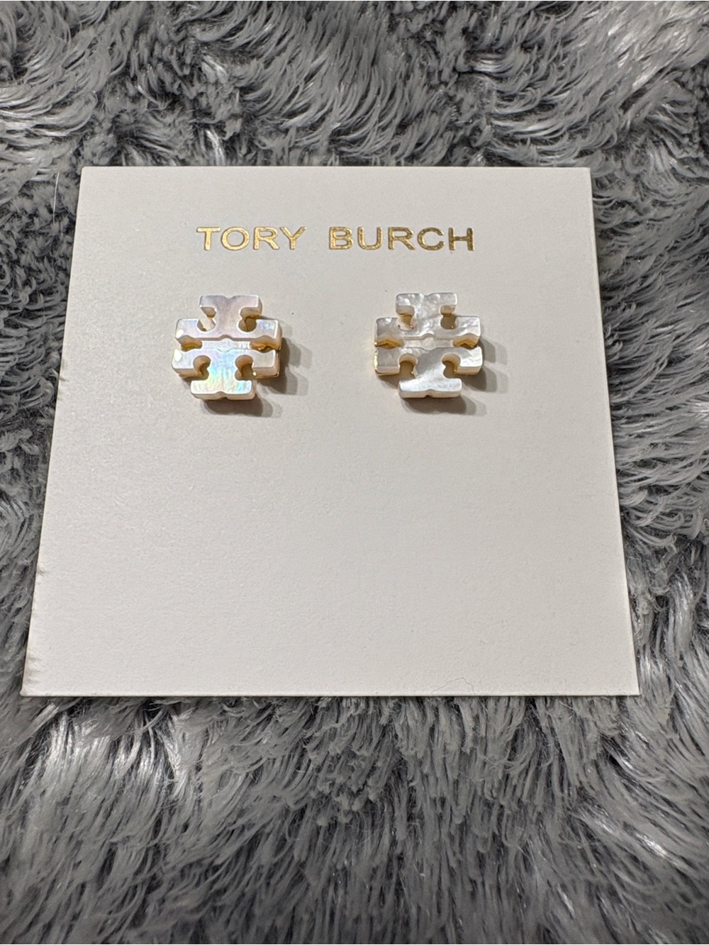 Tory Burch Logo Stud Earrings